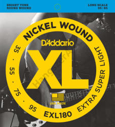 D'ADDARIO EXL180 basszus gitár húrkészlet 35-95 nikkel, széria XL long scale