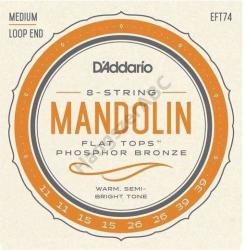 D'ADDARIO EFT74 mandolín húrkészlet 011-039, flat top, phosphor-bronze, medium