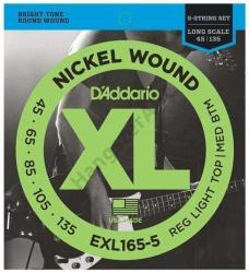 D'ADDARIO EXL165 basszus gitár húrkészlet 45-105 nikkel, széria XL long scale