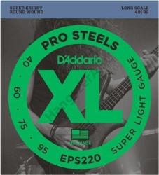 D'ADDARIO EPS220 basszus gitár húrkészlet 40-95 Prosteels, széria XL long scale