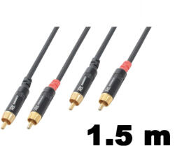 PD CONNEX CX94-1, 5 sztereo jelkábel (2x RCA - 2x RCA) - (1, 5 m)
