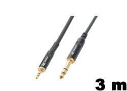 PD CONNEX CX82-3 sztereo jelkábel (3, 5 mm Jack - 6, 3 mm Jack) - (3 m)