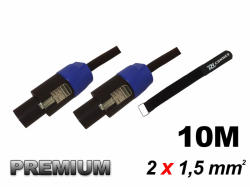 PD CONNEX CX25-10m Prémium hangfalkábel (Speakon - Speakon) (2×1, 5 mm2) + tépőzár