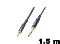 PD CONNEX CX82-1, 5 sztereo jelkábel (3, 5 mm Jack - 6, 3 mm Jack) - (1, 5 m)