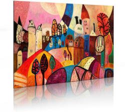 Artgeist Kézzel festett kép - Colourful village