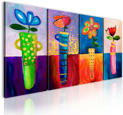Artgeist Kézzel festett kép - Rainbow flowers