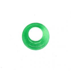 Pandantiv Jad Alb Colorat Sculptat - 22 x 22 x 4 mm - 1 Buc