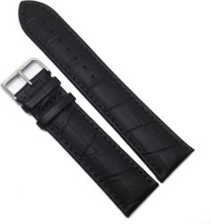  Curea de ceas XL - Chermond - Neagra + Imprimeu Crocodil - 24mm - WZ3696 (WZ3696)