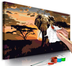 Artgeist Kifestő - Elephant in Africa (Brown Colours)