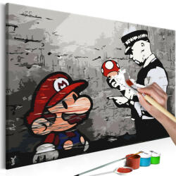 Artgeist Kifestő - Mario (Banksy) 60x40