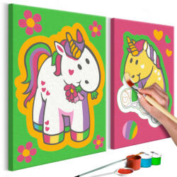 Artgeist Kifestő - Unicorns (Green & Pink) 33x23