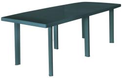vidaXL Masă de grădină, verde, 210 x 96 x 72 cm, plastic (43596)