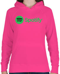 printfashion Spotify - Női kapucnis pulóver - Fukszia (2258948)
