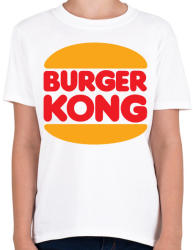 printfashion Burger kong - Gyerek póló - Fehér (2255897)