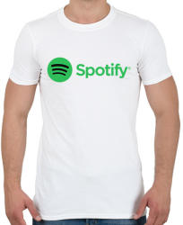 printfashion Spotify - Férfi póló - Fehér (2258866)