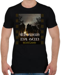 printfashion Craigh na dun - Férfi póló - Fekete (2254856)