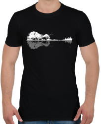 printfashion Treecity life - Férfi póló - Fekete (2260204)