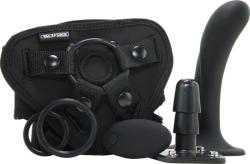 Doc Johnson Vibrator G-Spot Vibrating Pleasure cu Ham, 7 Moduri Vibratii, Remote Control, USB, Negru