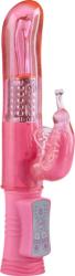 ToyJoy Vibrator Iepuras Happy Hugging, TPE, Roz, 22.5 cm Vibrator