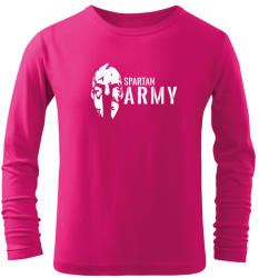 DRAGOWA Tricouri lungi copii Spartan army, roz