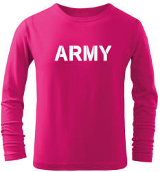 DRAGOWA Tricouri lungi copii Army, roz