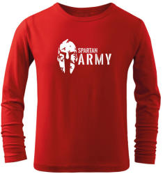 DRAGOWA Tricouri lungi copii Spartan army, rosu