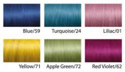  Euro SO. CAP Keratinos színes póthaj 50-55cm 10db blue/59 kék