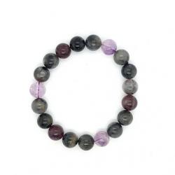  Bratara Goethit - Ametist Diametru 56 mm - Margele Rotunde - 9 - 9, 9 mm