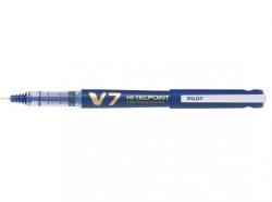 Pilot Roller cu cerneala Pilot V7 Hi-Tecpoint reincarcabil diverse culori 0.7 mm cu capac albastru (PBXC-V7-L-BG)