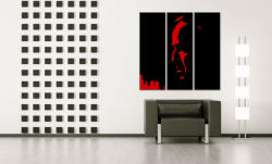 Tablou pictat manual POP Art Marlon Brando 3-piese (tablouri) (YOBPPgff)