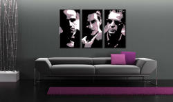Tablou pictat manual POP Art GODFATHER 3-piese (tablouri) (YOBPPgod3)