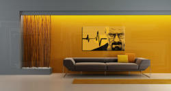 Tablou pictat manual POP Art BREAKING BAD 1-piese (tablouri) (YOBPPbrb2)