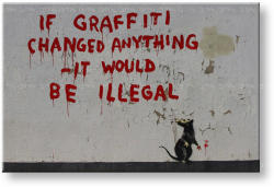 ARTMIE Tablouri 1-piese Street ART - Banksy BA022O1 (tablouri moderne) (XOBBA022O1)