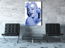 Tablou pictat manual POP Art Marilyn Monroe 1-piese (tablouri) (YOBPPmon)