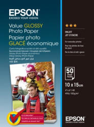 Epson S400038 Value Glossy Photo Paper, alb, lucios, hartie foto, 10x15cm, 183 g/m2, 50 buc (C13S400038)