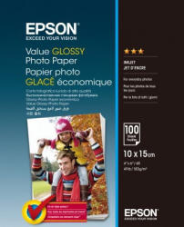Epson S400039 Value Glossy Photo Paper, lucios, alb, hartie foto, 10x15cm, 183 g/m2, 100 buc (C13S400039)