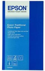 Epson S045052 Traditional Photo Paper, hartie foto, satin, alb, A2, 330 g/m2, 25 buc (C13S045052)