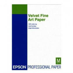 Epson S041637 Velvet Fine Art Paper, catifelat, alb, A3+, 260 g/m2, 20 buc (C13S041637)