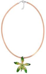 Dannyra Колие с истинска орхидея и копринена верижка модел 5 Dannyra Jewels