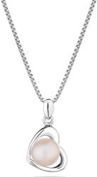 Swan Сребърно колие със сладководна бяла перла SP0165W Swan