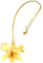 Dannyra Колие с естествена орхидея в цвят ванилия Dannyra Jewels