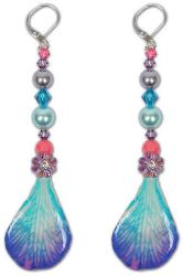 Dannyra Обици с листенца от естествена орхидея, кристали Swarovski и перли Princess Orchid Dannyra Jewels