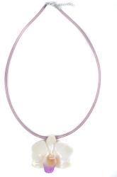 Dannyra Колие с истинска орхидея и копринена верижка модел 3 Dannyra Jewels