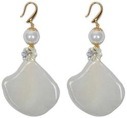 Dannyra Обици с естествена орхидея, кристали Swarovski и перли Marry Me with Orchids Dannyra Jewels