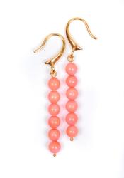 Dannyra Обици с розови коралчета 2 Dannyra Jewels