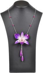 Dannyra Колие с естествена орхидия в преливащи цветове Dannyra Jewels