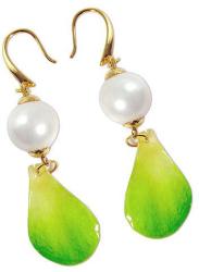 Dannyra Обици с листенца на орхидея и перла Dannyra Jewels