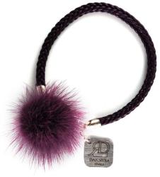 Dannyra Гривна лилав помпон Dannyra Jewels