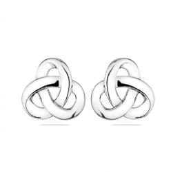 Swan Сребърни обици END658E Swan