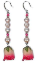 Dannyra Обици с естествени рози Say Yes With Rose Dannyra Jewels